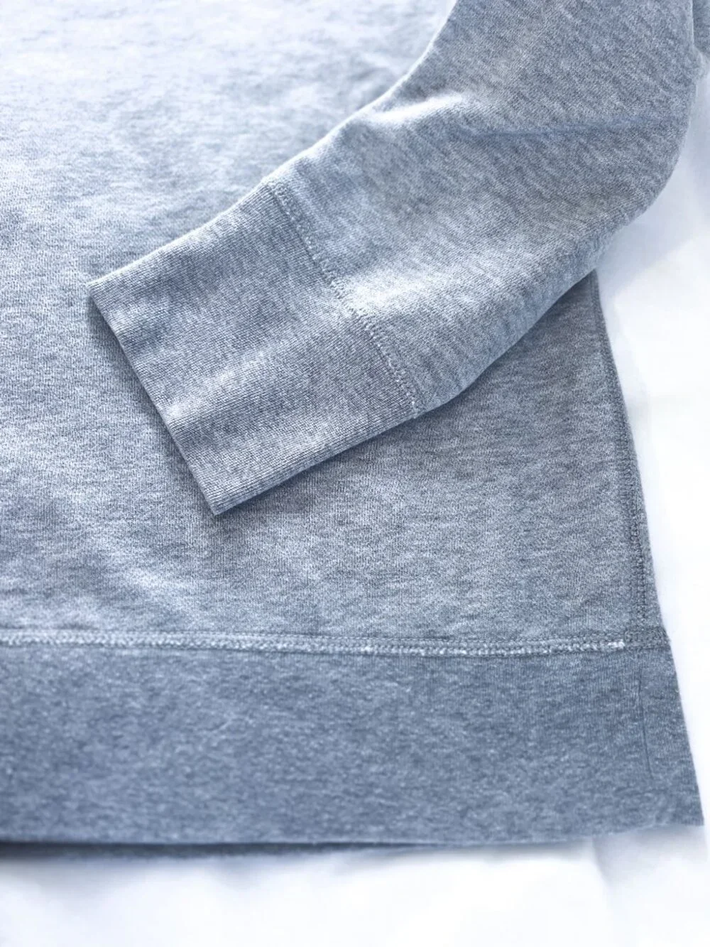 J Crew • French Terry Crewneck Sweatshirt pullover grey heather knit lounge L